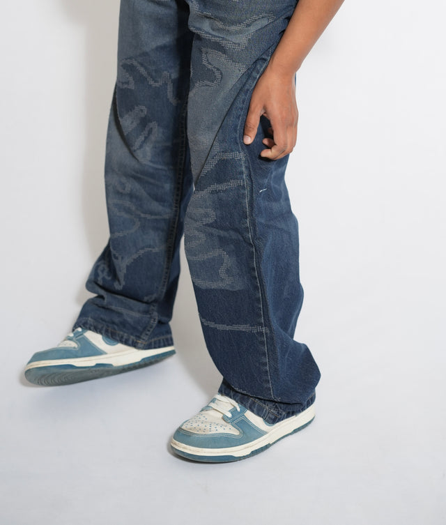 Designer Die Cut Laser Denims