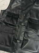 Utility 5 Pocket Leather Vest ( T.NOIR )