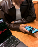 Mocha Aero Cropped Leather Jacket