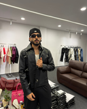 Clasp Leather Jacket