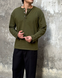 Olive Loose Henley