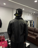 Clasp Leather Jacket