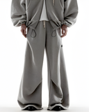 SYMBOL GEOMETRY FLARE SWEAT PANTS [MELANGE]