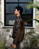 Vintage Brown Crackle Pure Leather Jacket