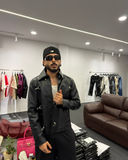 Clasp Leather Jacket