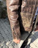 Vintage Brown Crackle Pure Leather Jacket