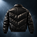 Noir Panel Leather Jacket