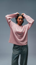 PINK HENLEY TEE