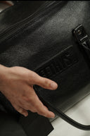 Leather Duffle Bag - T.NOIR