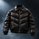 Noir Panel Leather Jacket